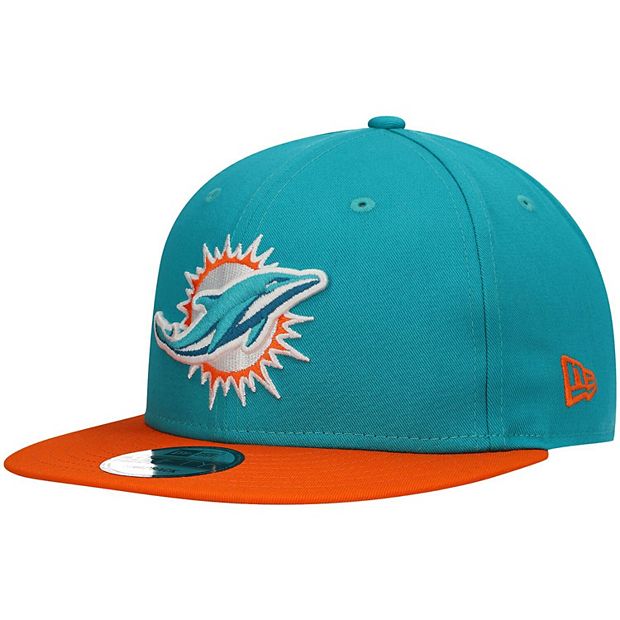 Men's New Era Aqua Miami Dolphins Basic 9FIFTY Adjustable Snapback Hat