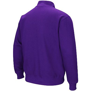 Men's Colosseum Purple Kansas State Wildcats Tortugas Logo Quarter-Zip Jacket