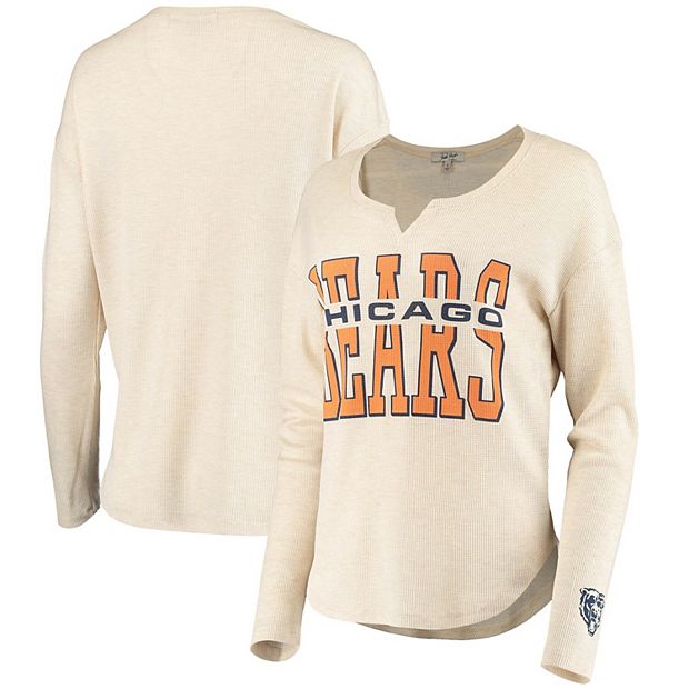 Women's Junk Food Oatmeal Chicago Bears Sunday Tri-Blend Thermal