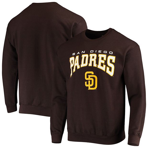 Men's Stitches Brown San Diego Padres Team Pullover Sweatshirt