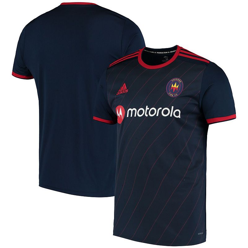 Mens adidas Navy Chicago Fire 2020 Replica Blank Primary Jersey, Size: Sma