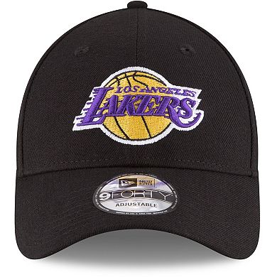 Men's New Era Black Los Angeles Lakers Official Team Color The League 9FORTY Adjustable Hat