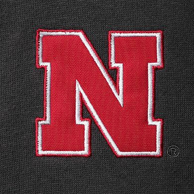 Men's Colosseum Charcoal Nebraska Huskers Tortugas Logo Quarter-Zip Jacket