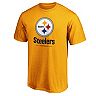 Men's Fanatics Branded Gold Pittsburgh Steelers Team Lockup Logo T-Shirt