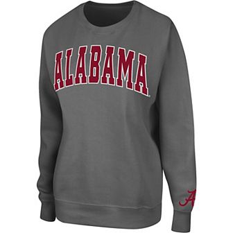 Women's Colosseum Charcoal Alabama Crimson Tide Campanile Pullover Sweatshirt