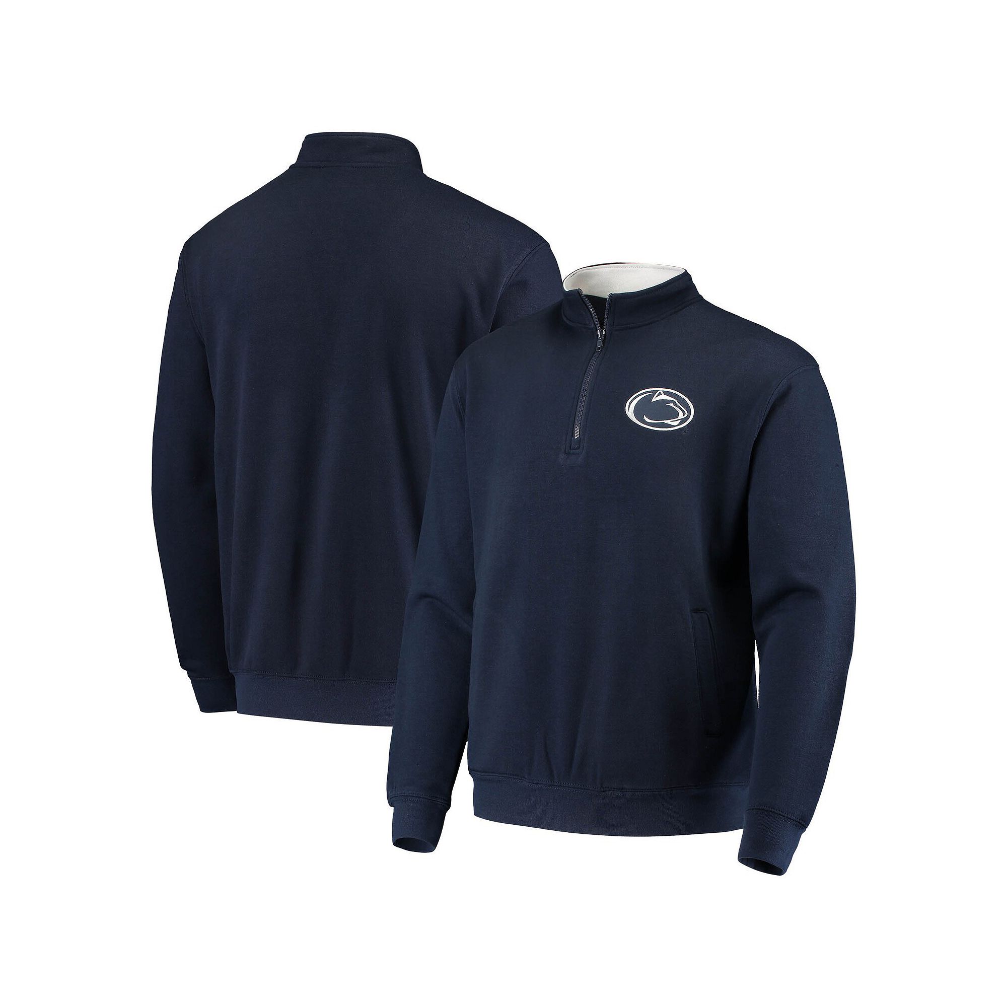 Mens Colosseum Navy Penn State Nittany Lions Tortugas Logo Quarter-Zip Jac