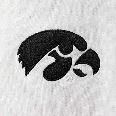 Men's Colosseum White Iowa Hawkeyes Tortugas Logo Quarter-Zip Jacket