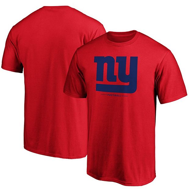 Men's Fanatics Branded Red New York Giants Team Lockup Logo T-Shirt