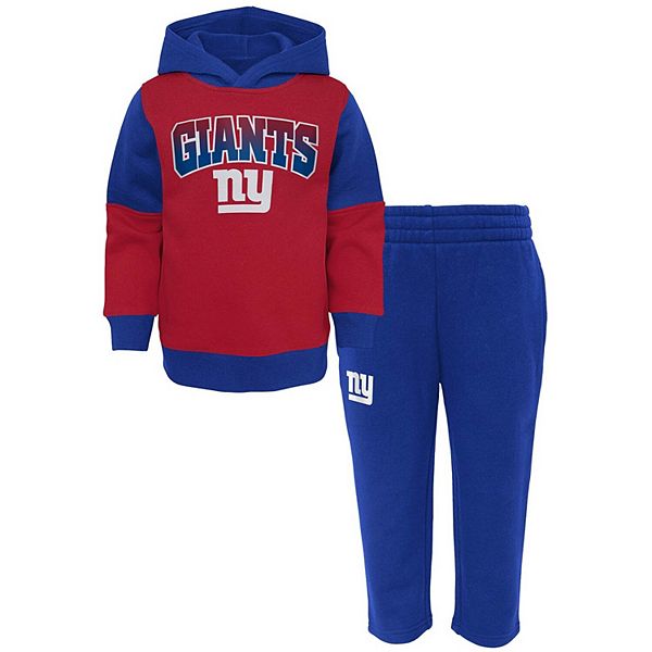 New York Giants Toddler Red Zone V-Neck Jersey Top & Pants Set