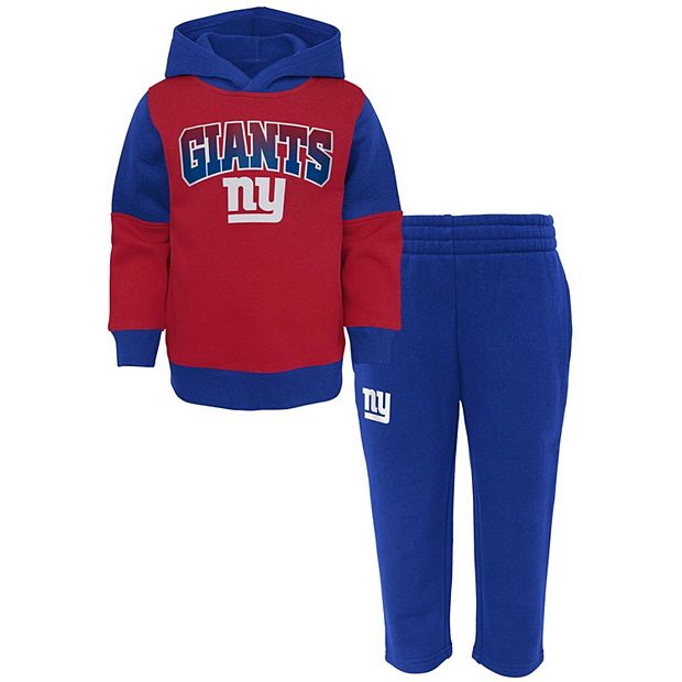 Toddler Red/Royal New York Giants Sideline Hoodie & Pants Set