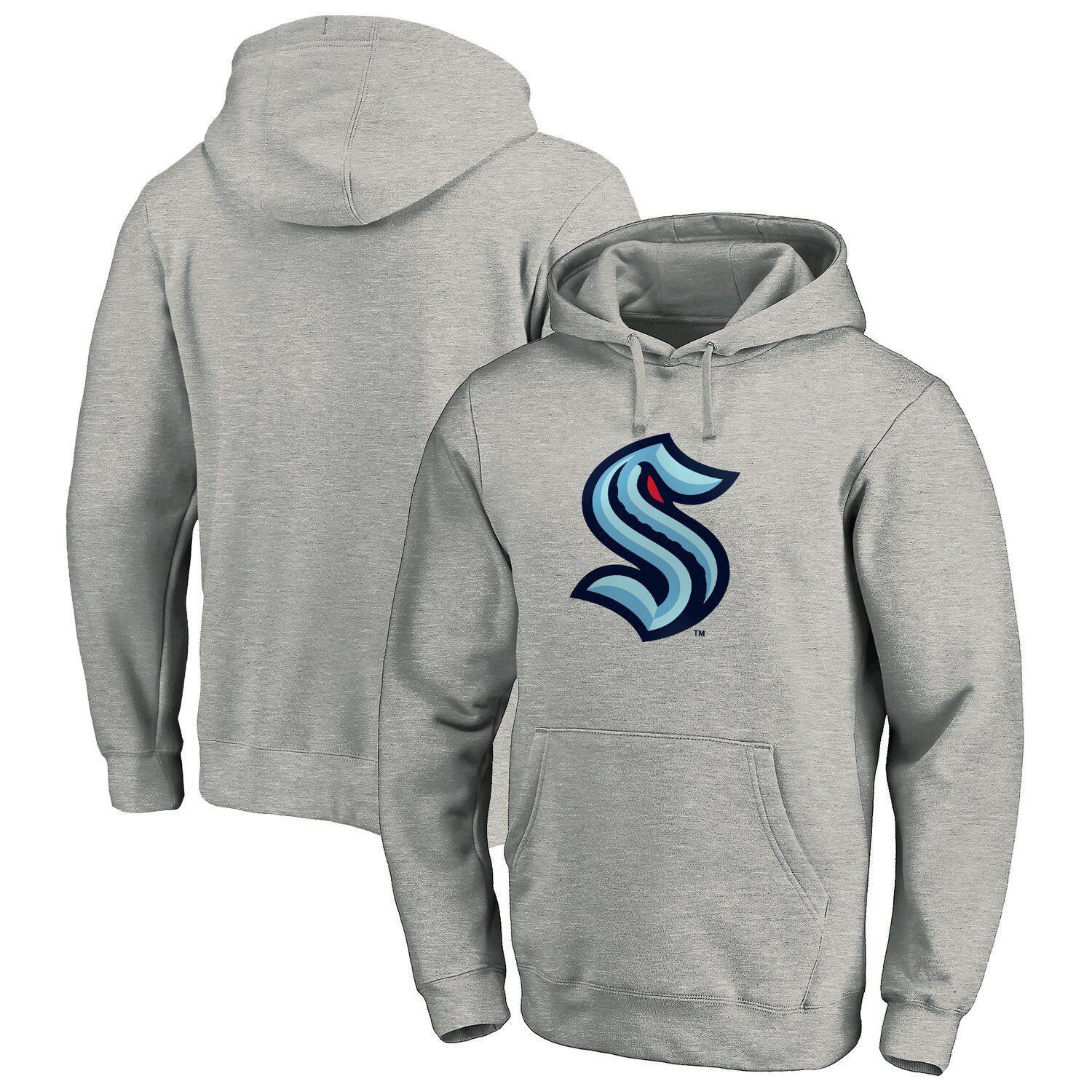 heather logo big hoodie