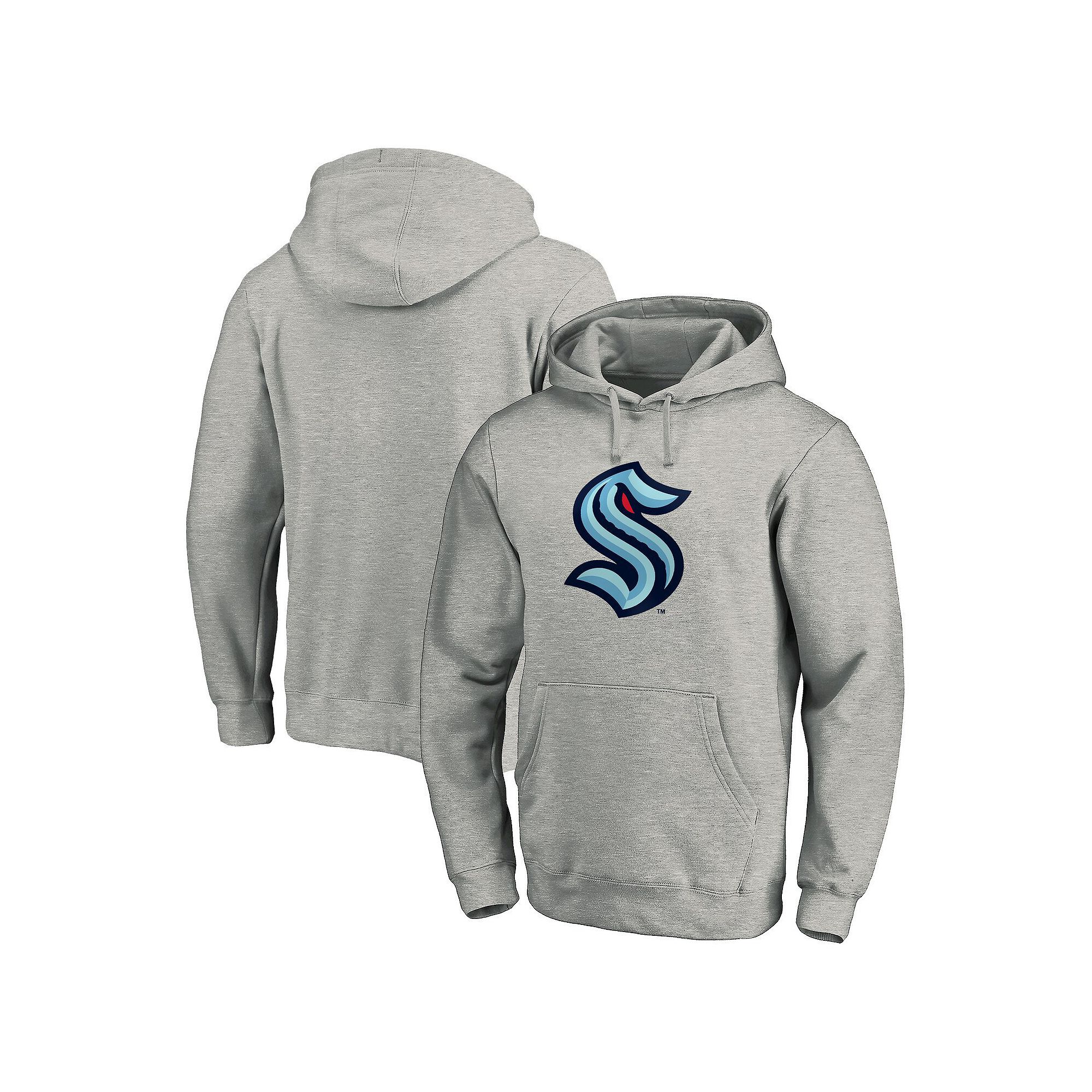 Mens Fanatics Branded Heathered Gray Seattle Kraken Big & Tall Primary Log