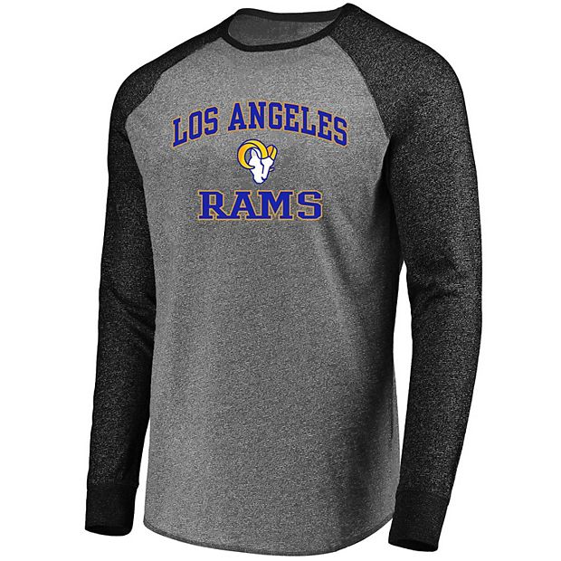 Men's Fanatics Branded Heathered Gray Los Angeles Rams Big & Tall Blind  Side Raglan Long Sleeve T-Shirt