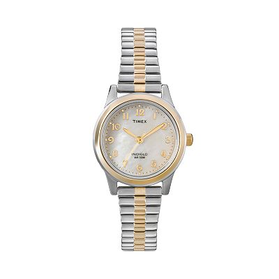 Timex Women s Two Tone Expansion Watch T2M828