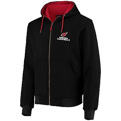 Men's Dunbrooke Black Arizona Cardinals Craftsman Thermal-Lined Full-Zip Hoodie