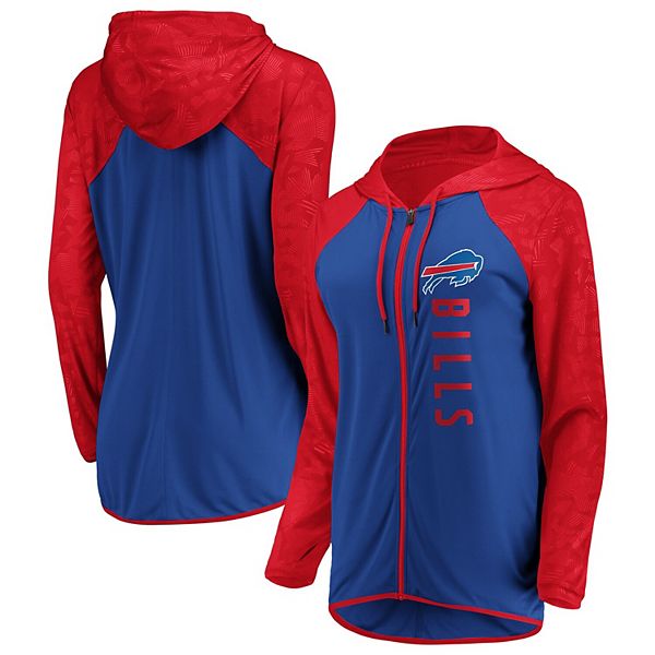 Buffalo Bills Fanatics Branded Women's Over Under Pullover Hoodie - Royal