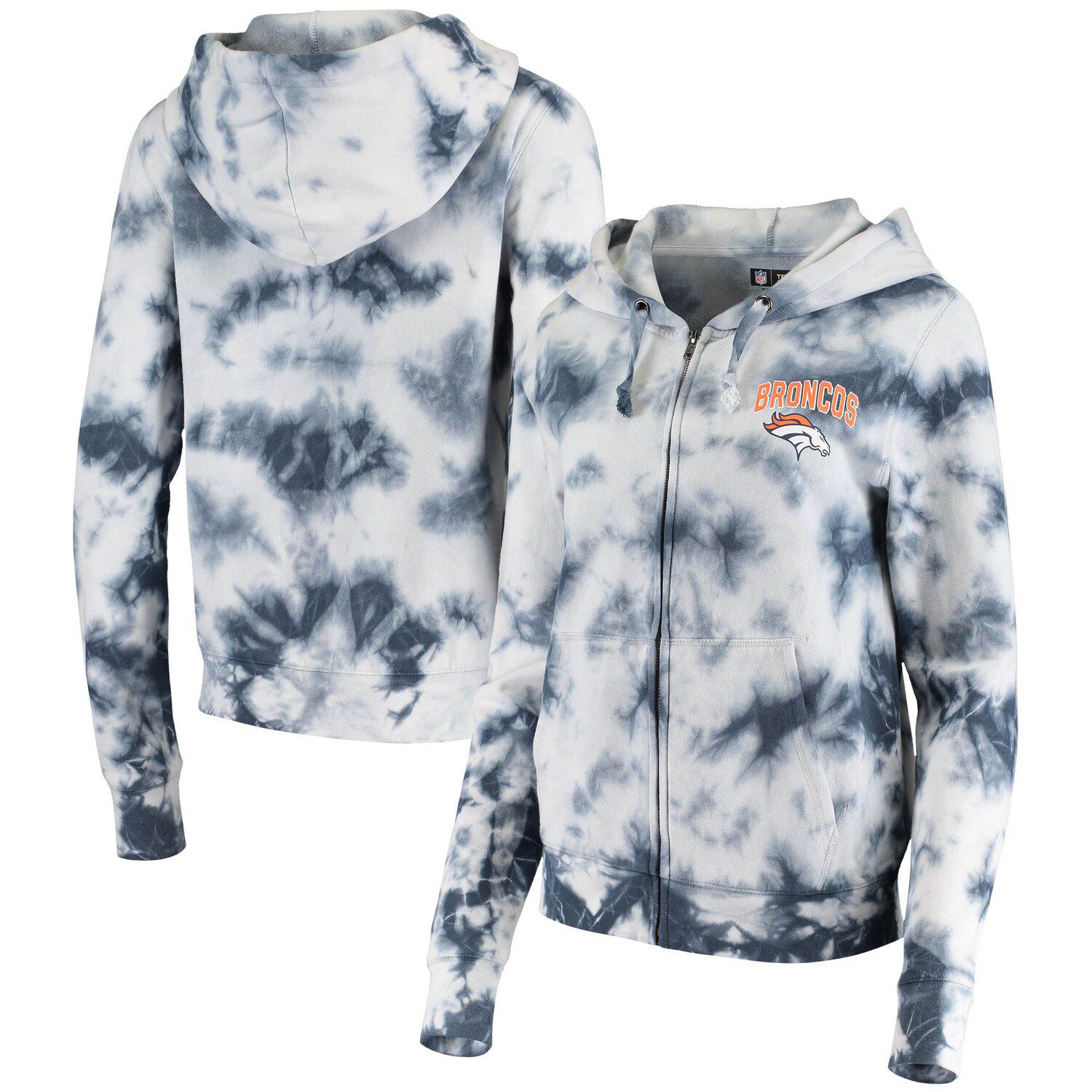 New Era Denver Broncos Women's Tie Dye Hoodie Sweatshirt 22 / 2XL