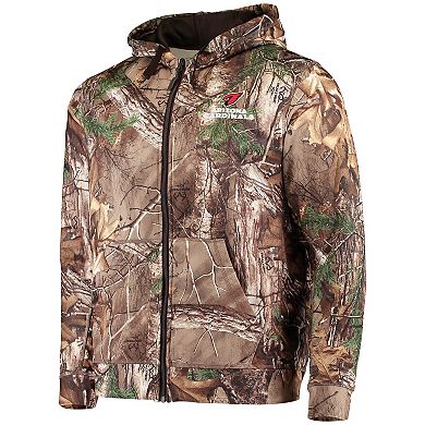 Men's Dunbrooke Realtree Camo Arizona Cardinals Trophy Tech Fleece Full-Zip Hoodie