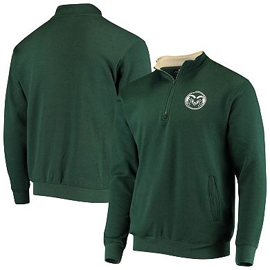 Men's Colosseum Green Colorado State Rams Tortugas Logo Quarter-Zip Pullover Jacket