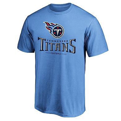 Men's Fanatics Branded Light Blue Tennessee Titans Team Lockup Logo T-Shirt