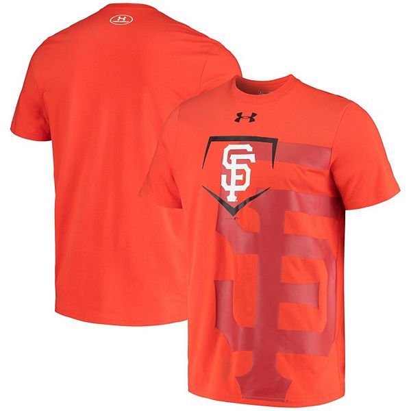 Men's Under Armour Orange San Francisco Giants Double Logo Tri-Blend  Performance T-Shirt