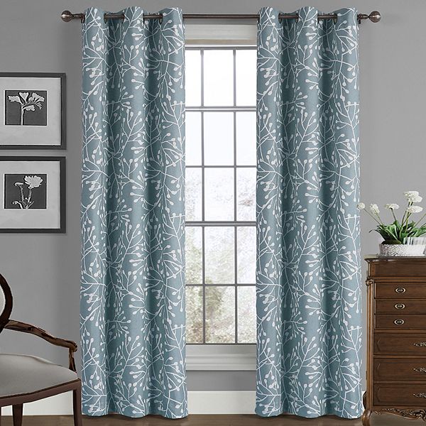 Harper Lane Biscayne Branches Crushed Window Panel - Blue