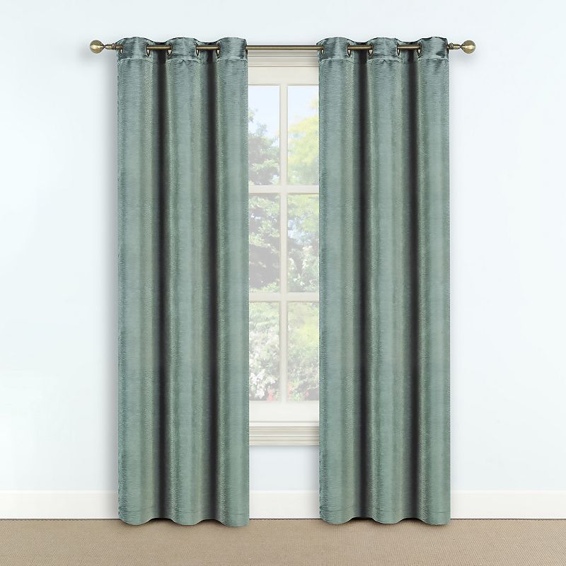 Domino Blackout Window Curtain, Green, 42X84