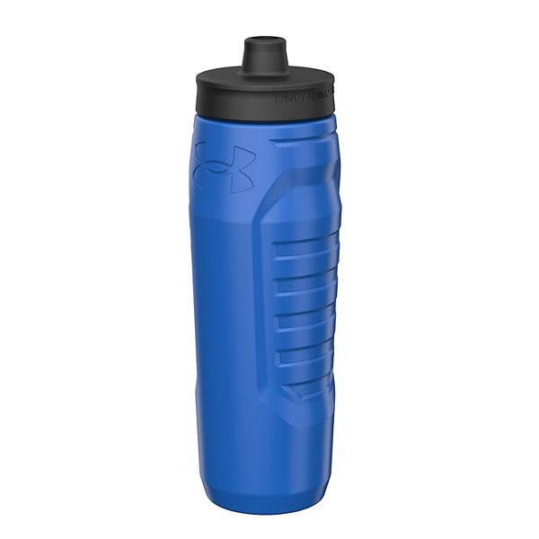 Under Armour 32 Oz Squeeze Bottle with Quick Shot Lid, BPA Free Dark  Blue/Gray
