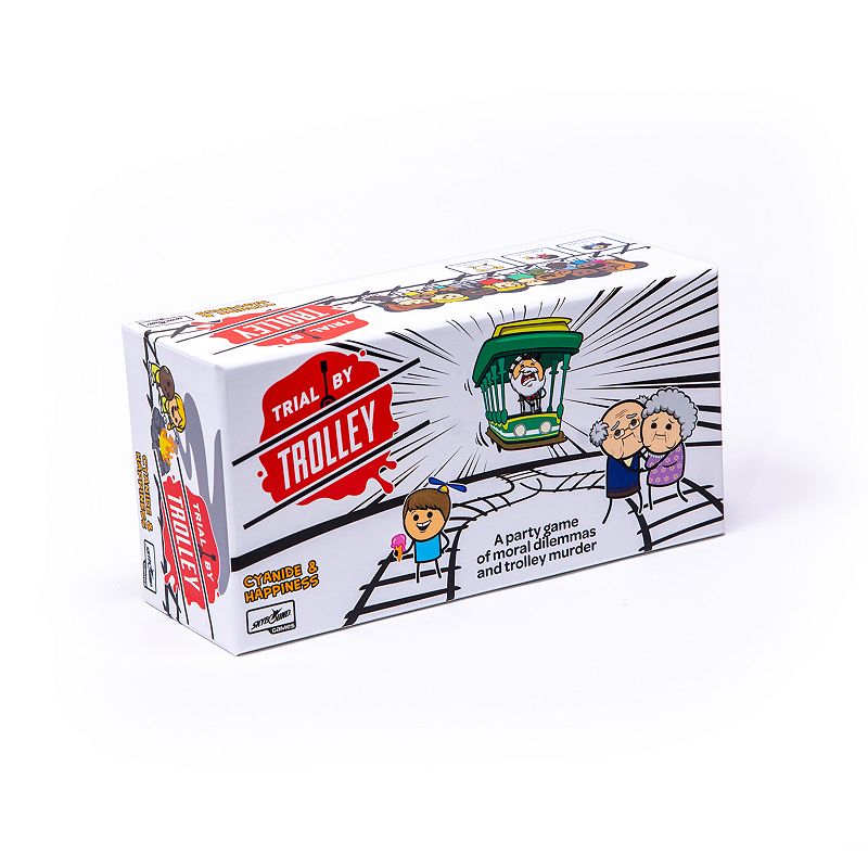 Trial by Trolley Adult Card Game by Cyanide and Happiness, Multicolor