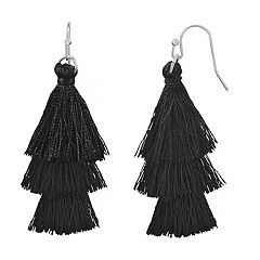 LC Lauren Conrad Tassel Nickel Free Drop Earrings