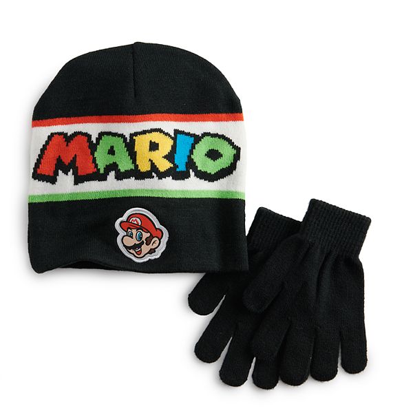 Boys Super Mario Hat Glove Set - roblox winter hats for boys