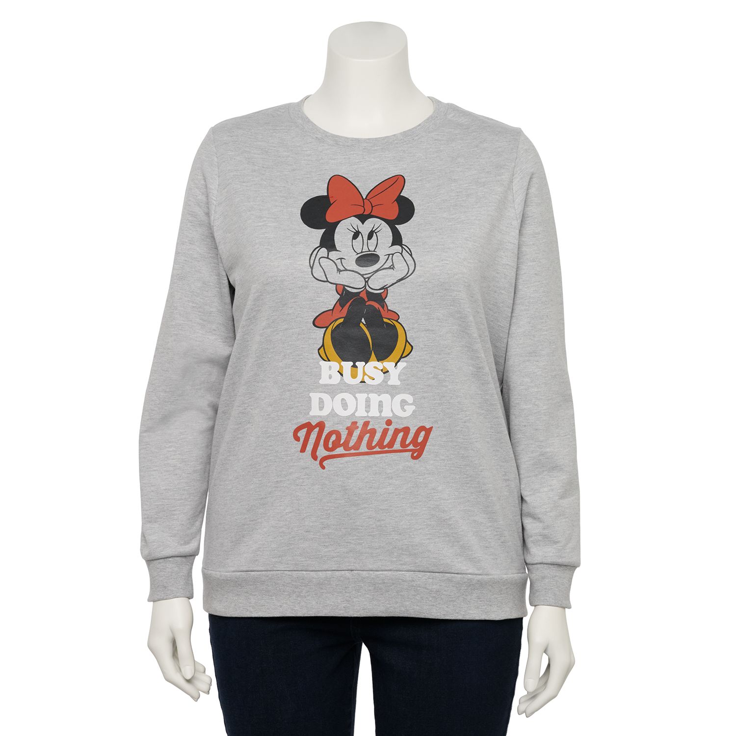 plus size minnie mouse sweatshirt