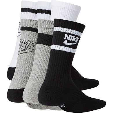Kids Nike 6-Pack Everyday Cushioned Dri-FIT Crew Socks
