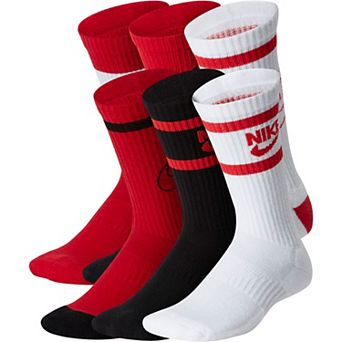 Kids Nike 6-Pack Everyday Cushioned Dri-FIT Crew Socks