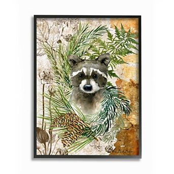 Stupell Home Decor Baby Raccoon Framed Wall Art