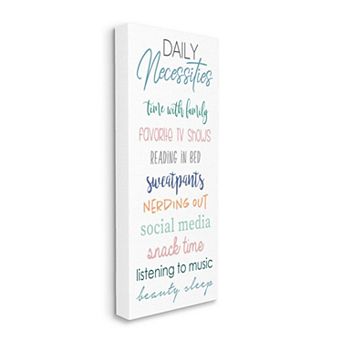 Stupell Home Decor Daily Necessities Canvas Wall Art