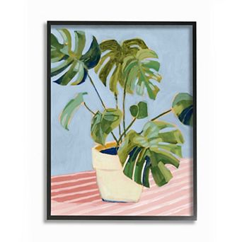 Stupell Home Decor Monstera Plant in Planter Framed Wall Art