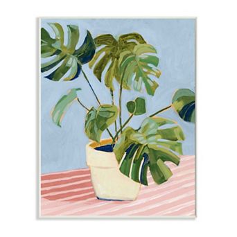 Stupell Home Decor Monstera Indoor Plant Painting Wall Art