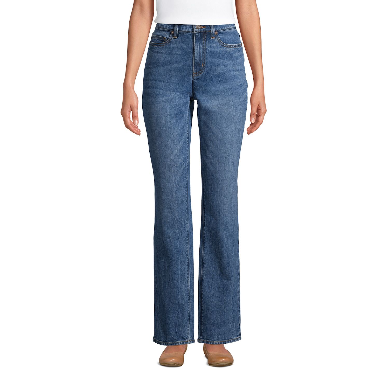 lands end straight leg jeans