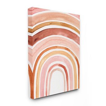 Stupell Home Decor Warm Red Shades Watercolor Canvas Wall Art