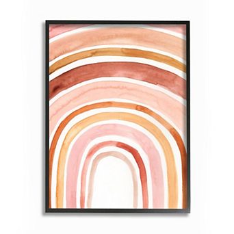 Stupell Home Decor Warm Red Shades Watercolor Framed Wall Art