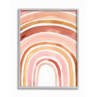 Stupell Home Decor Watercolor Warm Red Shades Framed Wall Art