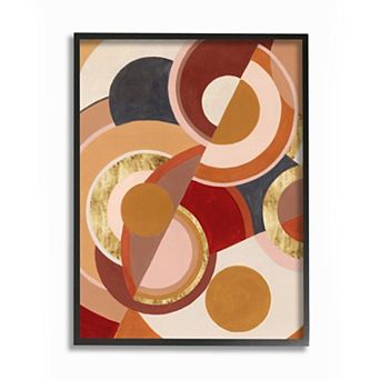 Stupell Home Decor Abstract Circles Framed Wall Art