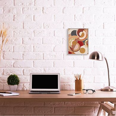 Stupell Home Decor Abstract Circles Asymmetric Framed Wall Art
