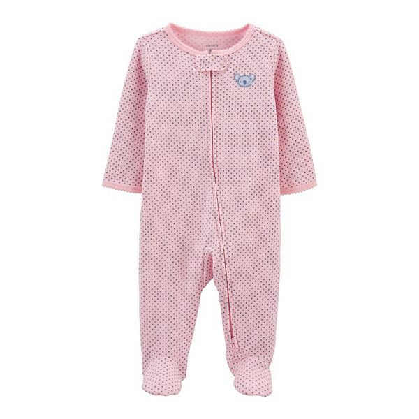 Baby Girl Carter's Koala 2-Way Zip Cotton Sleep & Play