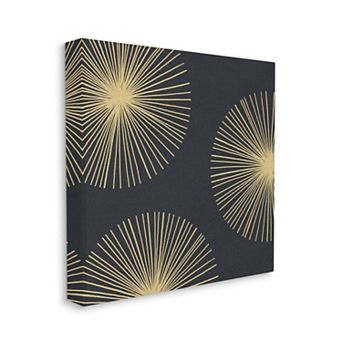 Stupell Home Decor Abstract Round Star Canvas Wall Art