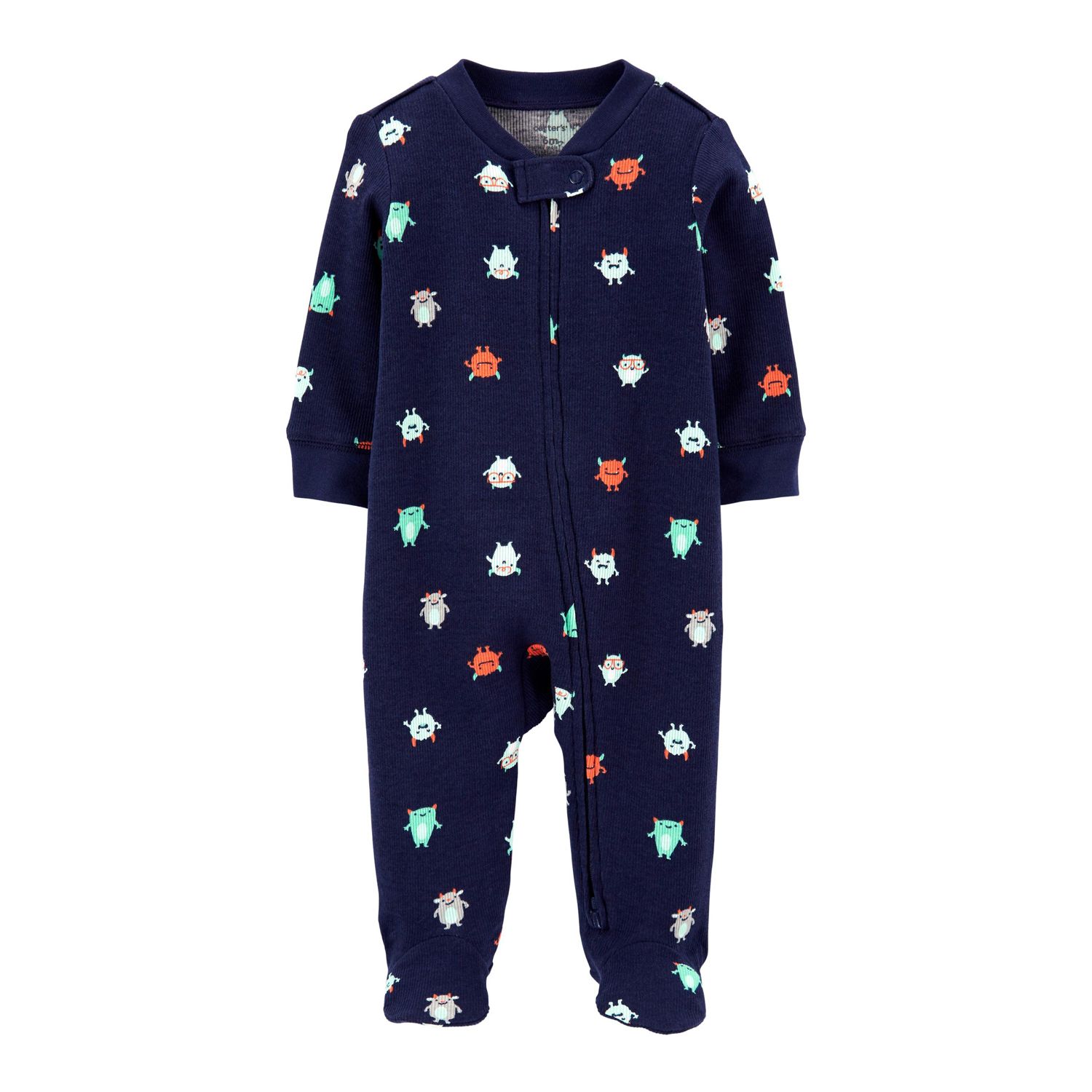 Baby Boy Carter's Monster 2-Way Zip Cotton Sleep & Play