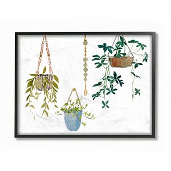 Stupell Home Decor Hanging Plant Vines Framed Wall Art