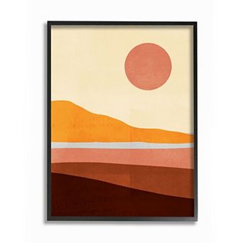 Stupell Home Decor Abstract Beach Framed Wall Art