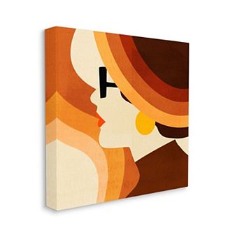 Stupell Home Decor Retro Portrait Canvas Wall Art